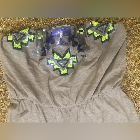 Express High-Low Sequin Dress - Picture 3 of 7